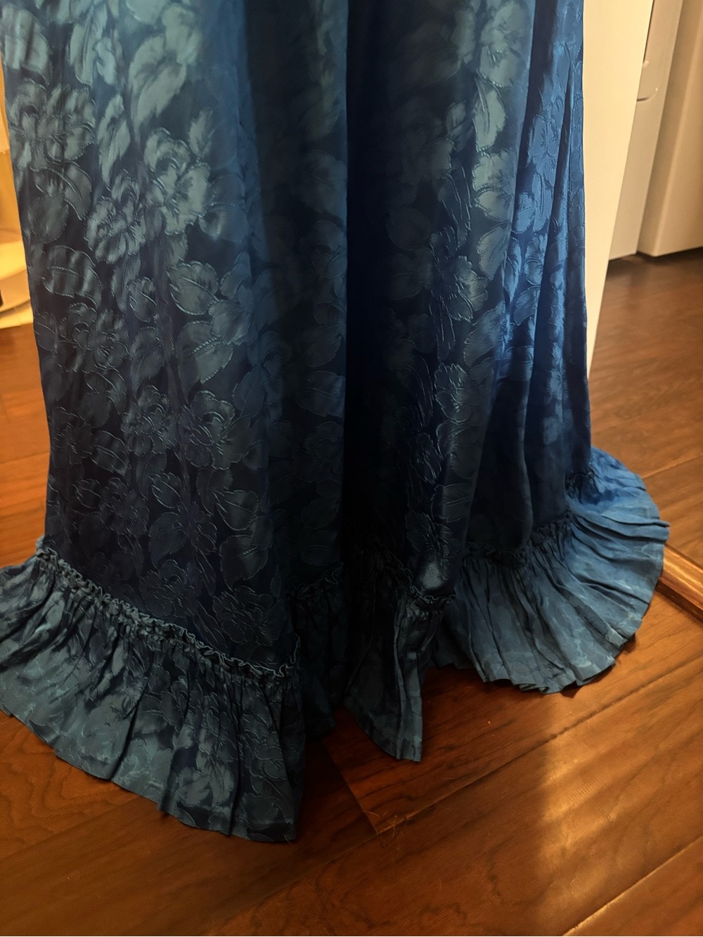 Vintage Handmade Royal Blue Gown - Picture 8 of 12